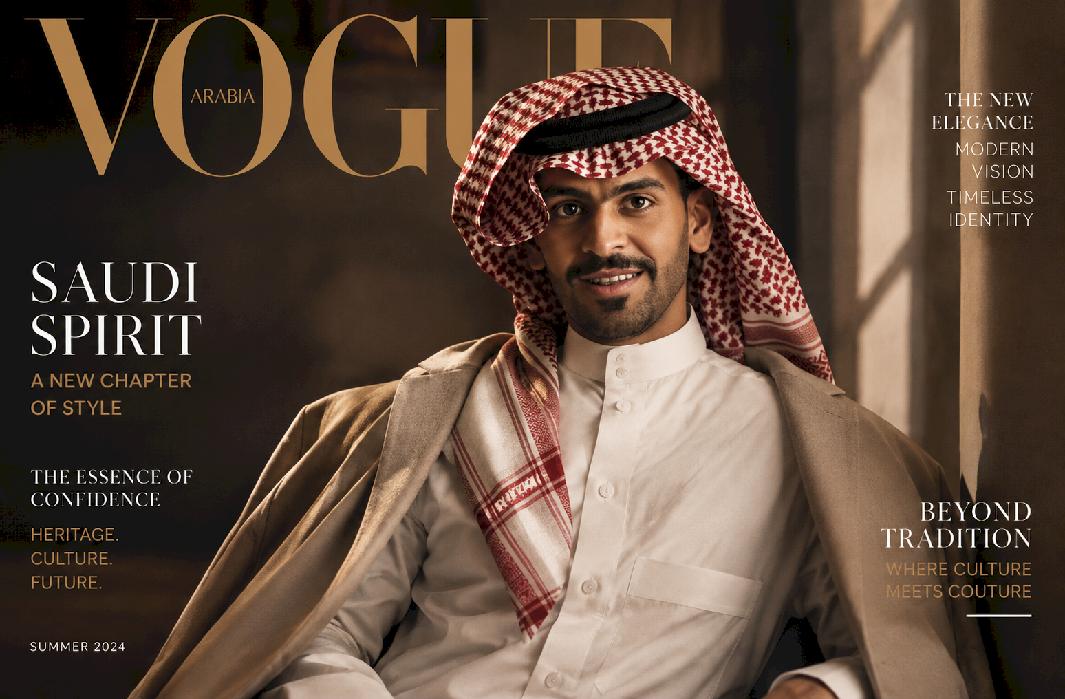 حوّل صورتك إلى لقطة Editorial فاخرة بأسلوب مجلات Vogue العالمية