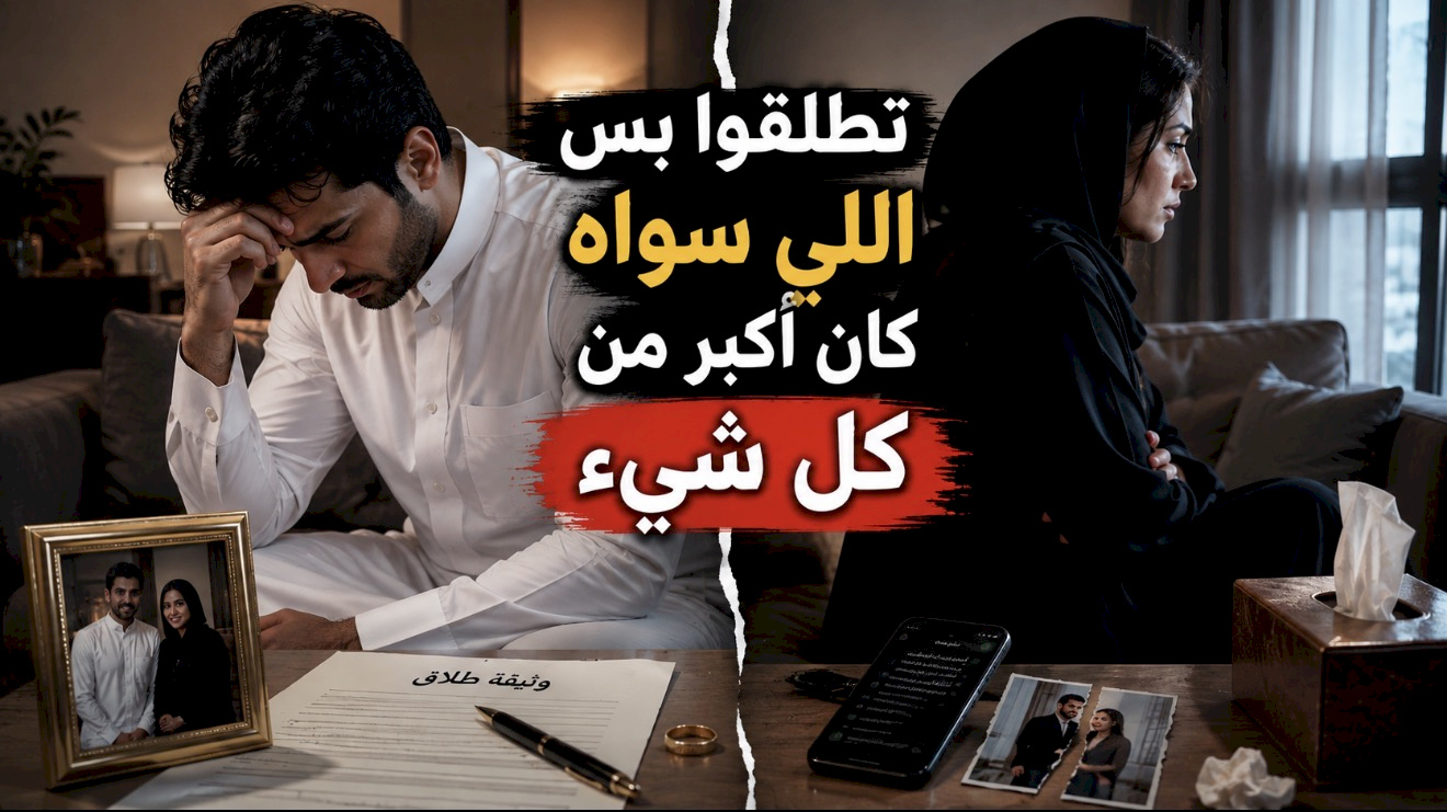 قصة تطلقوا بس اللي سواه كان أكبر من كل شيء
