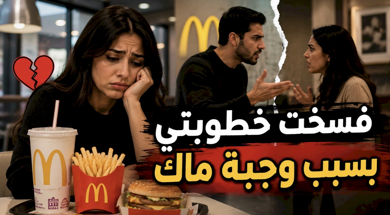 قصة فسخت خطوبتي بسبب وجبة ماك