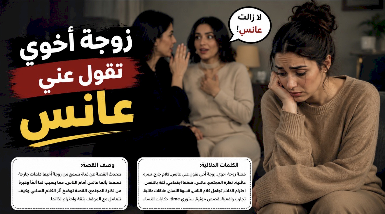 قصة زوجة اخوي تقول عني عانس
