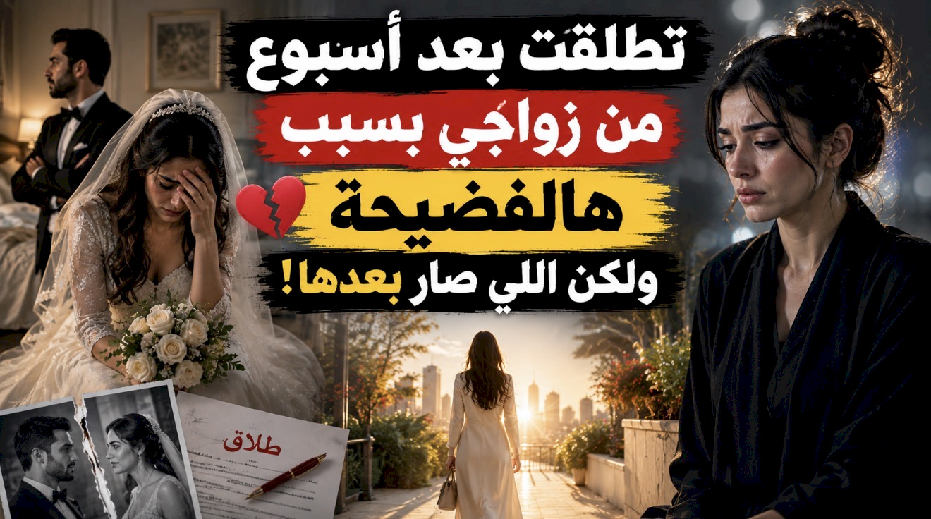 قصة تطلقت بعد اسبوع من زواجي بسبب هالفضيحة ولكن اللي صار بعدها