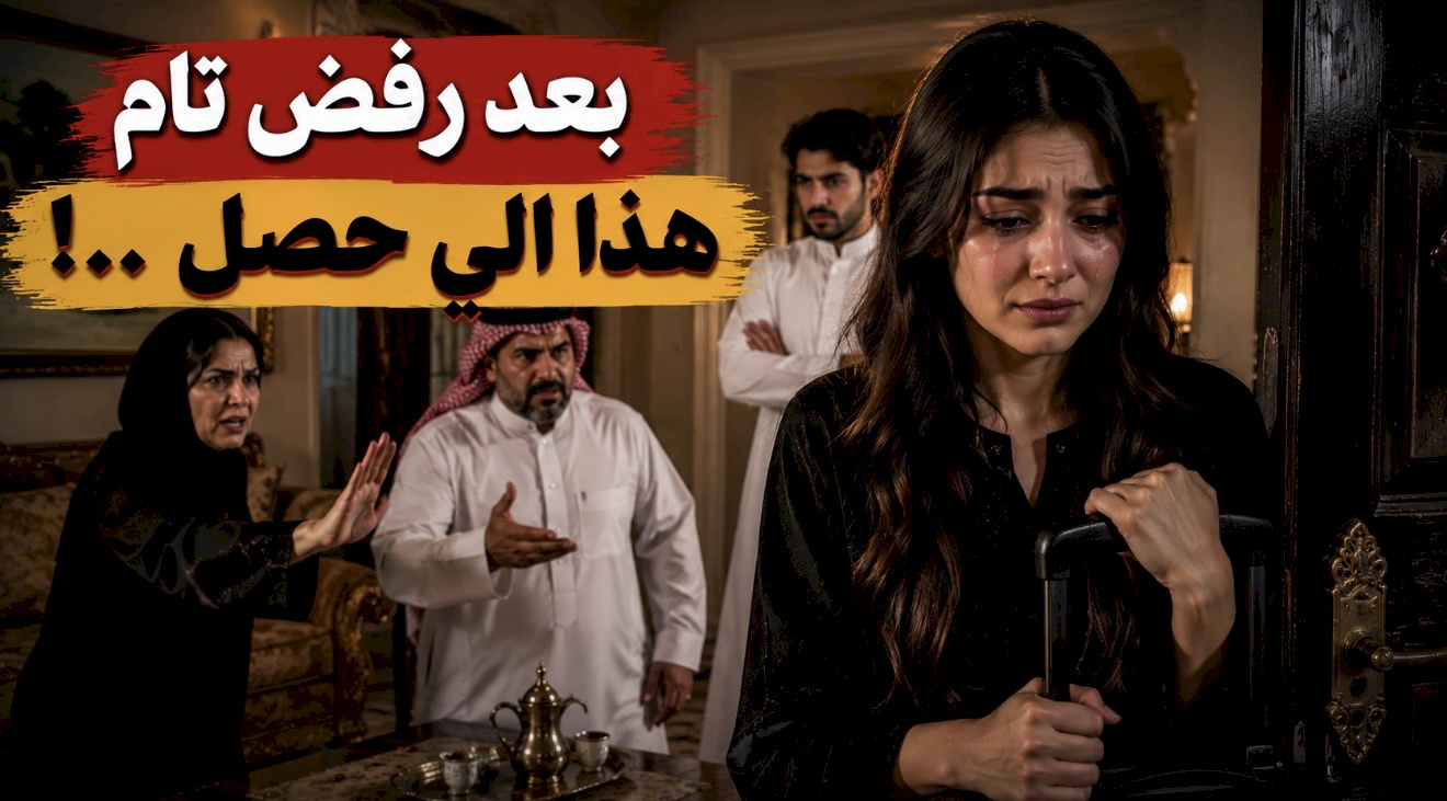 قصة بعد رفض تام هذا الي حصل ..!