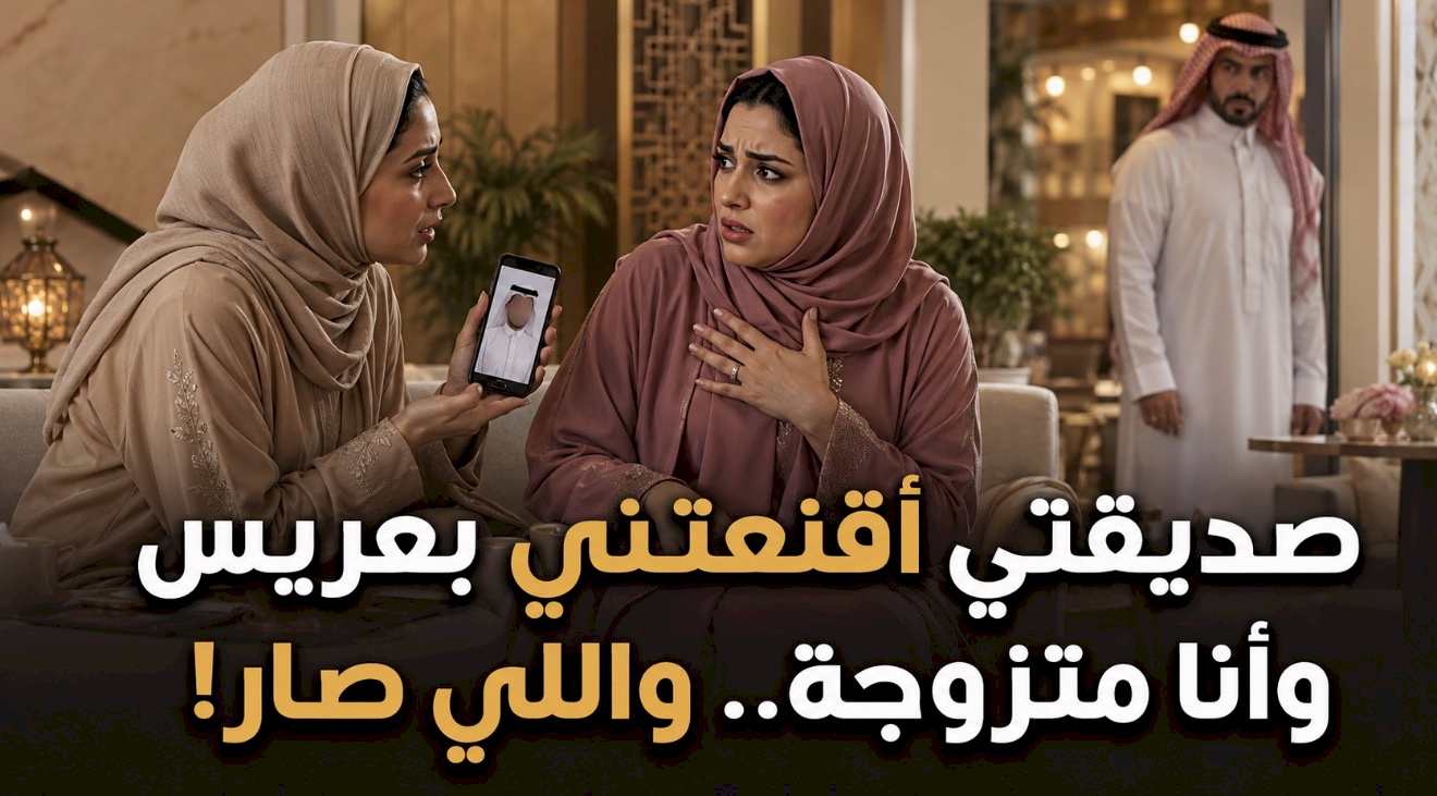 قصة صديقتي اقنعتني بعريس وانا متزوجه ... ).؟ واللي صار