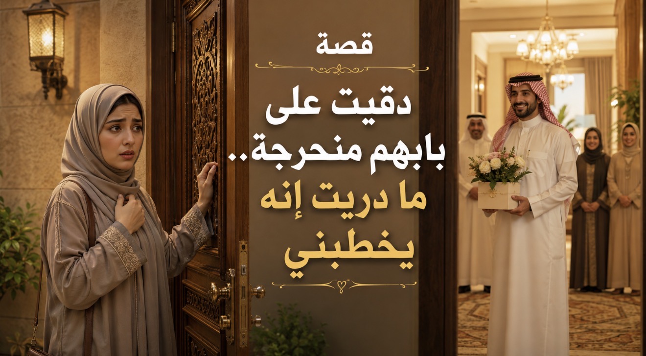قصة. دقيت على بابهم منحرجة ما دريت انه يخطبني#قصص