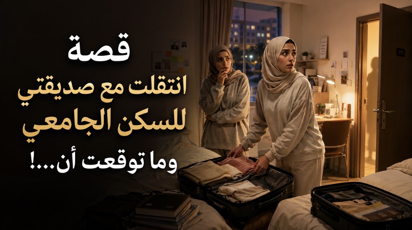 قصة انتقلت معا صديقتي للسكن الجامعي وما توقعت أن....!