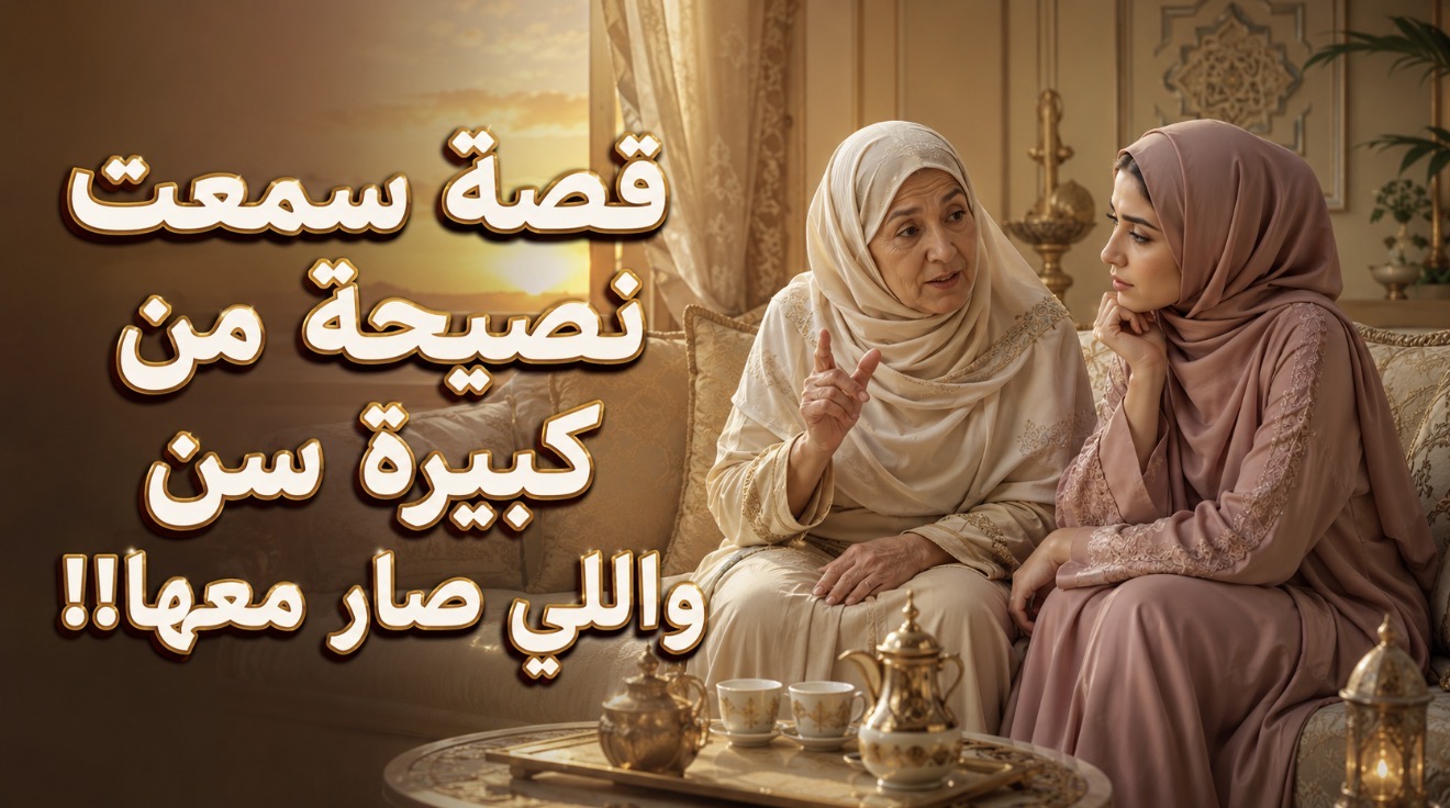 قصة سمعت نصيحة من كبيرة سن ويلي صار معها !!