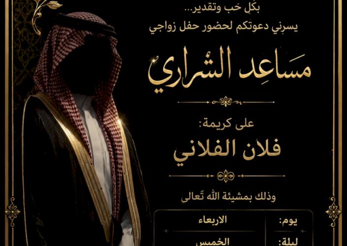 برومبت دعوة زواج رسمية جميله
