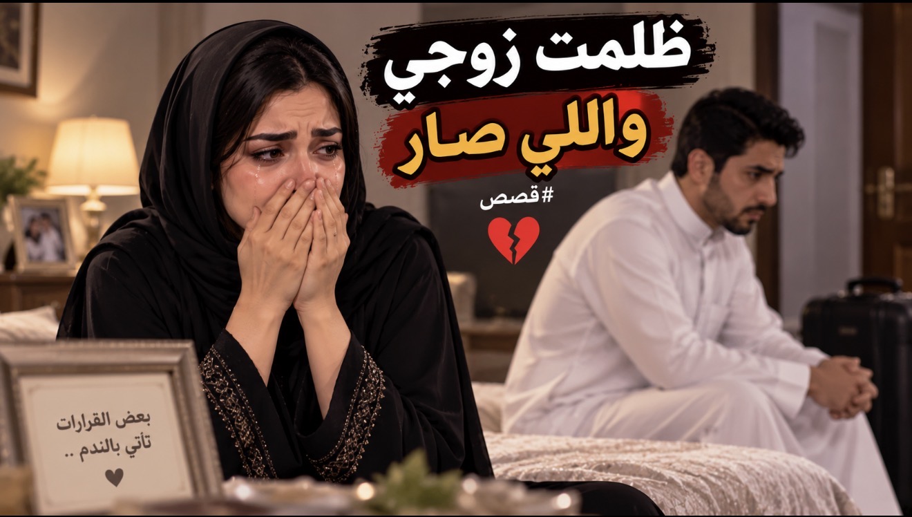 قصة ظلمت زوجي و اللي صـ .ـار #قصص