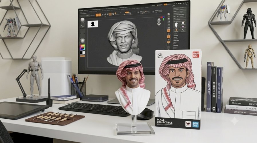 برومبت تصميم مجسم Collectible واقعي مع علبة Bandai