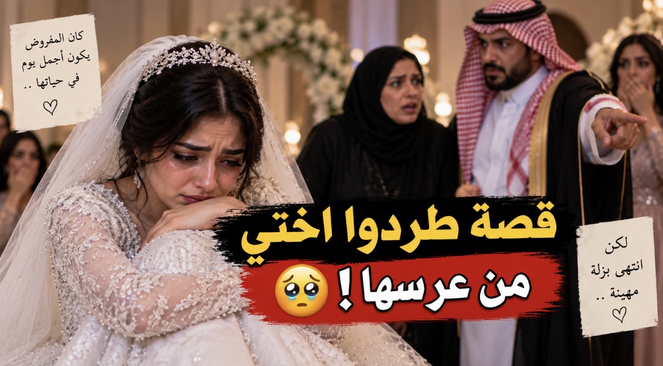قصة طردوا اختي من عرسها  #قصص