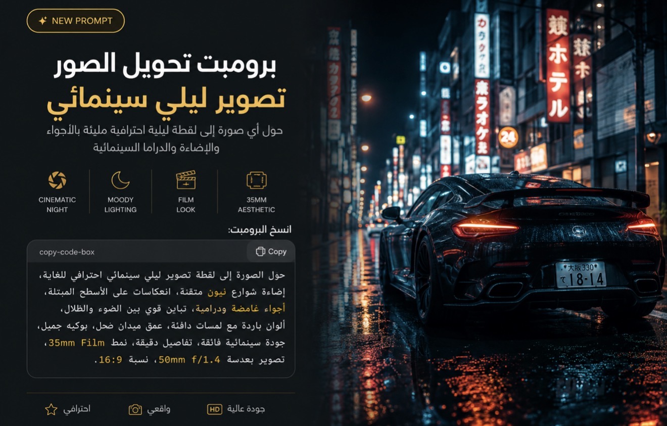 برومبت تحويل الصور إلى تصوير Large Format 4×5 Fine Art احترافي
